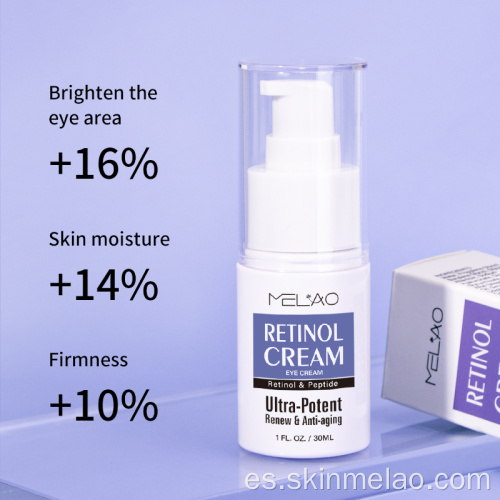 Remoción de la bolsa para los ojos crema de ojos de retinol anti envejecimiento